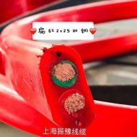 廣東佛山起重機電纜線，扁紅2*25雙鋼