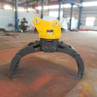 廠家定制固定式抓木器 旋轉(zhuǎn)對夾式抓木器價(jià)格