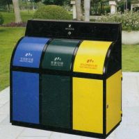 河南天祥  大號(hào)鍍鋅垃圾桶三分類(lèi)果皮箱 （學(xué)校/小區(qū)/街道）