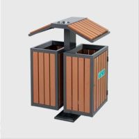河南天祥 戶外垃圾箱二分類(lèi)垃圾桶鋼木果皮箱  支持批發(fā)定制