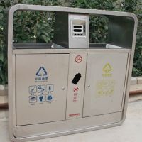河南天祥 不銹鋼垃圾桶二分類(lèi)果皮箱大號(hào)垃圾箱 可批發(fā)定制