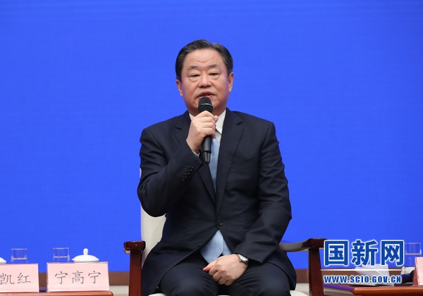  中國中化集團有限公司董事長兼中國化工集團有限公司董事長寧高寧。來源：國新辦