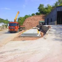 十堰100T全電子汽車衡調(diào)試